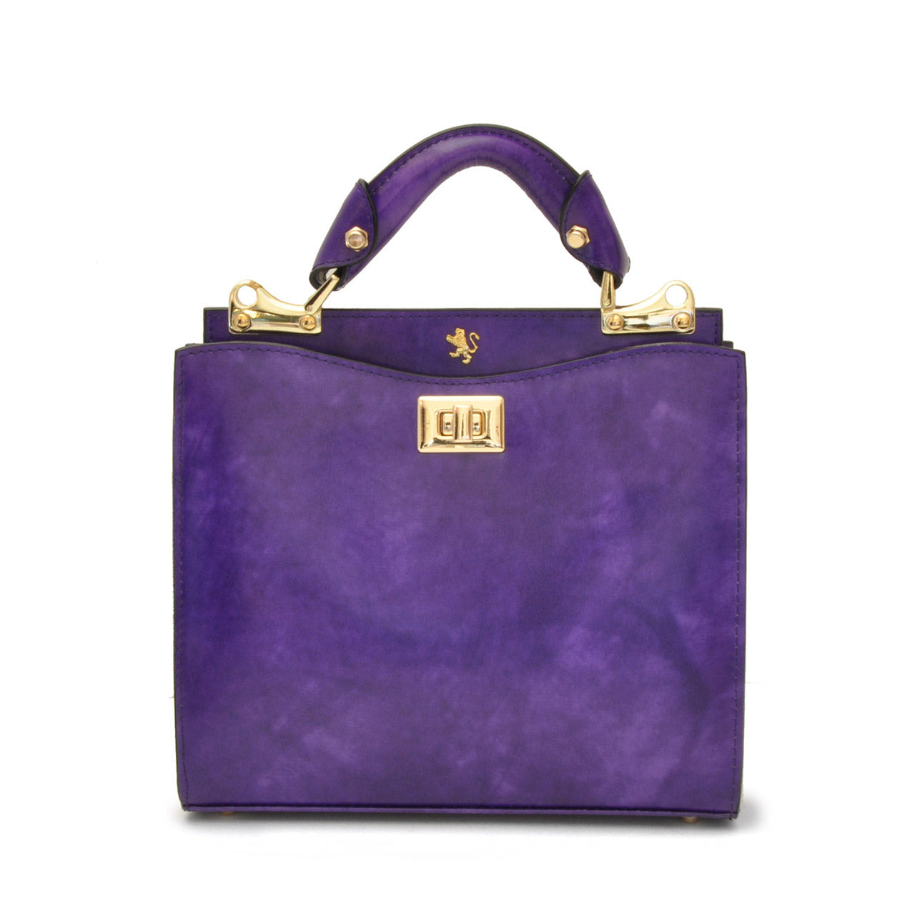 Pratesi Anna Maria Luisa de' Medici 本革ミディアム レディ バッグ - Brunelleschi Violet