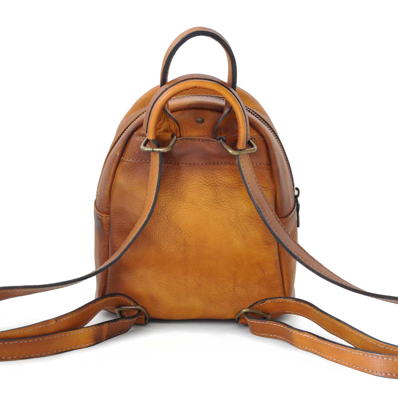 Pratesi Montegiovi 本革イタリアンレザー バックパック - Montegiovi Backpack B186 ブルー