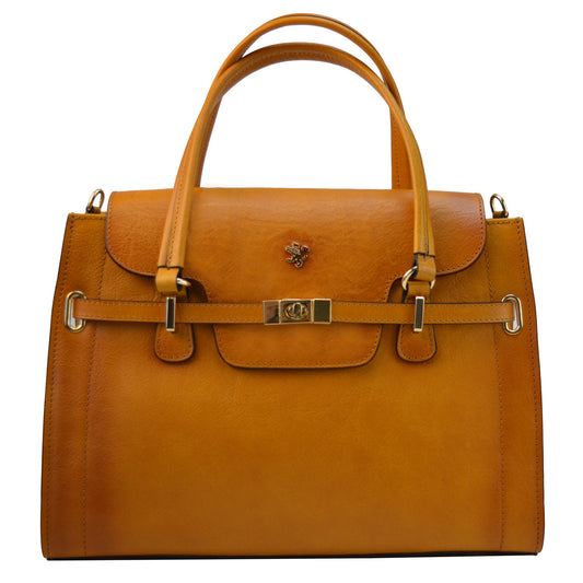 Pratesi Baratti ハンドバッグ B305 本革 - Bruce Cognac