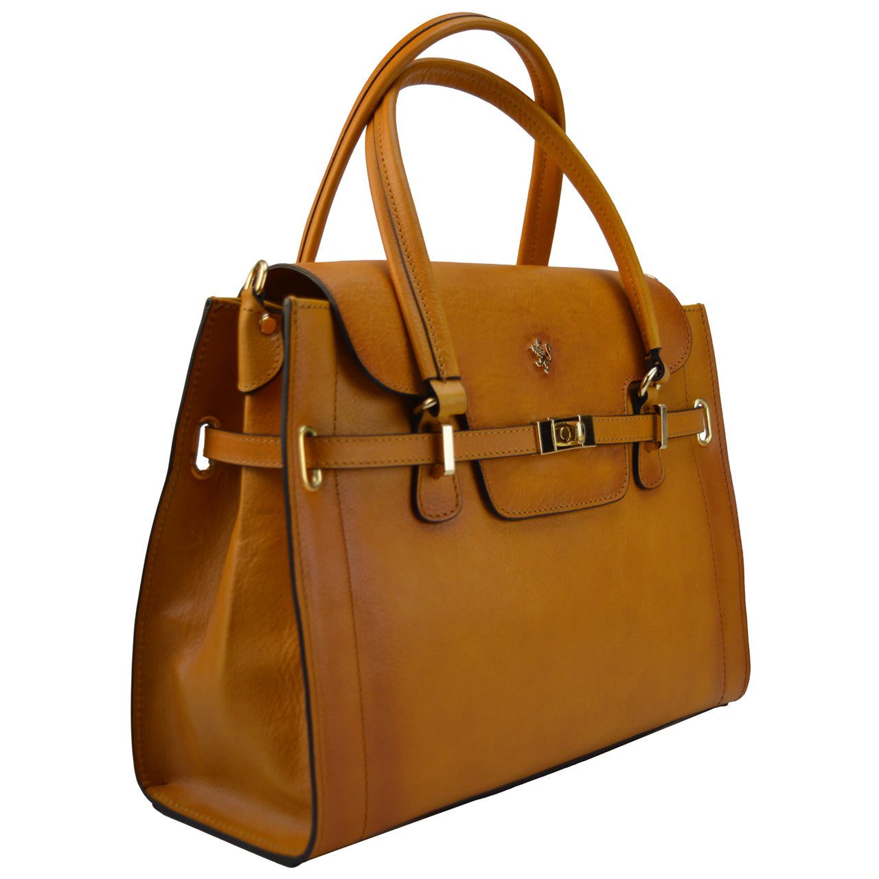 Pratesi Baratti ハンドバッグ B305 本革 - Bruce Cognac