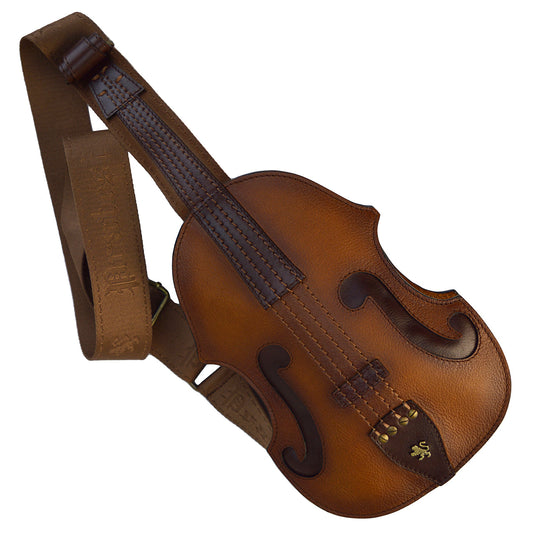 Pratesi Violino バックパック (イタリアンレザー本革) B210 - ベジタブルタンニンなめしイタリアンレザー ブラウン