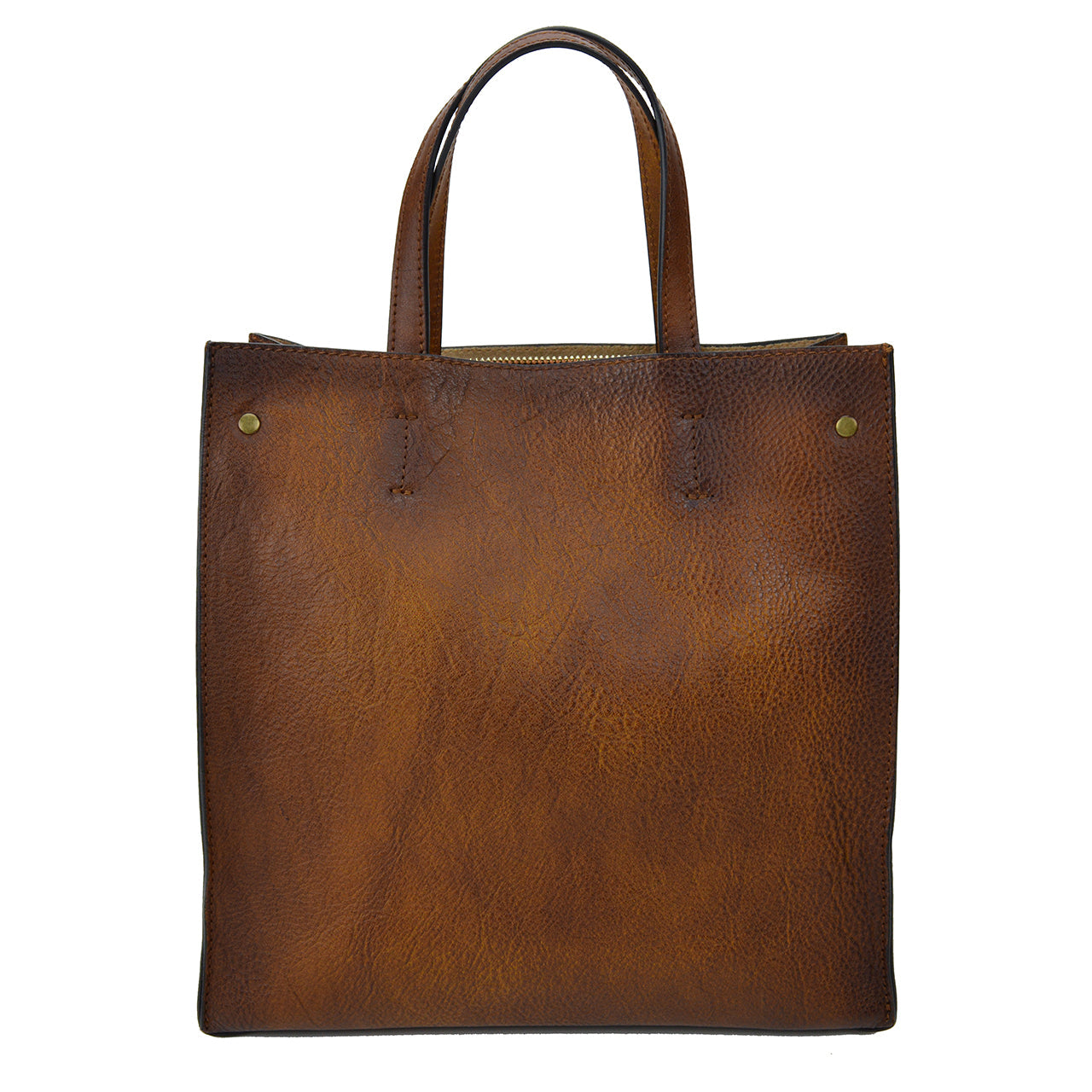 Pratesi Paterno B488 本革レディバッグ - Bruce Cognac