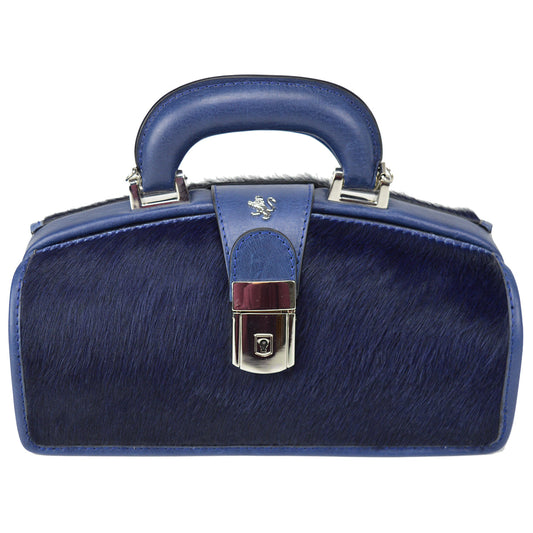 Pratesi Lady Brunelleschi Cavallino 本革ハンドバッグ - Cavallino Blue