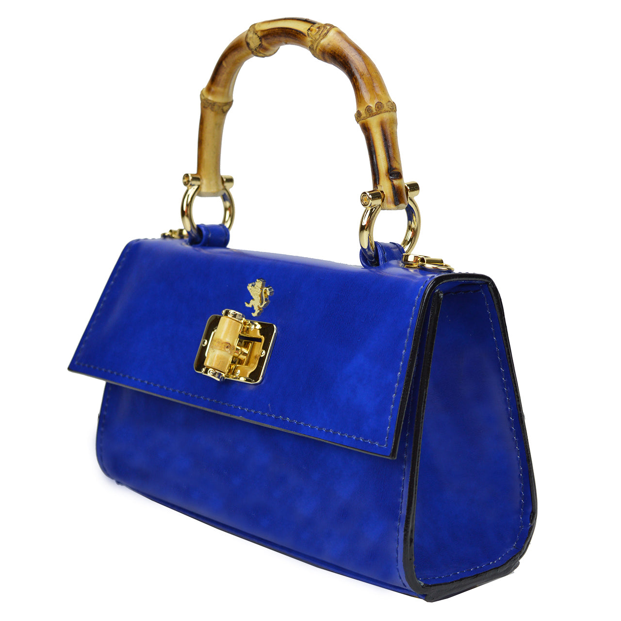 Pratesi Castalia イタリアン レザー レディ バッグ - Brunelleschi Leather Electric Blue