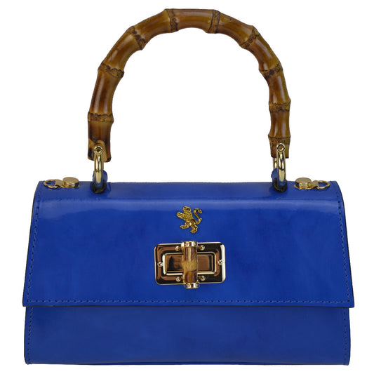 Pratesi Castalia イタリアン レザー レディ バッグ - Brunelleschi Leather Electric Blue