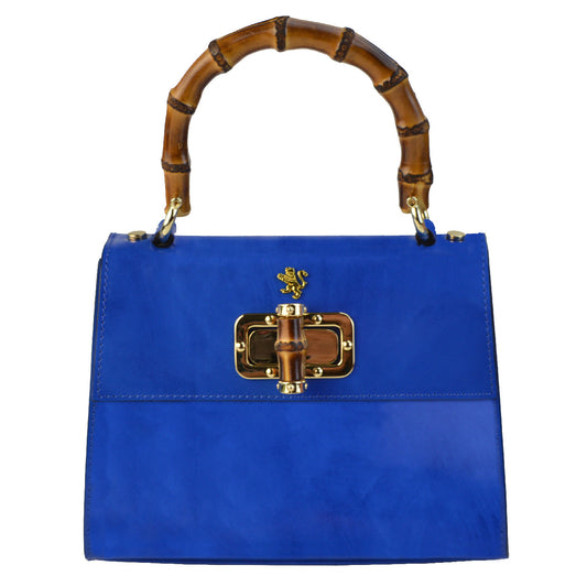 Pratesi Castalia イタリアン レザー レディ バッグ - Brunelleschi Leather Electric Blue