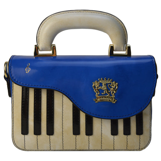 Pratesi Pianola R534 イタリアンレザー本革クロスボディバッグ - Brunelleschi Leather Electric Blue