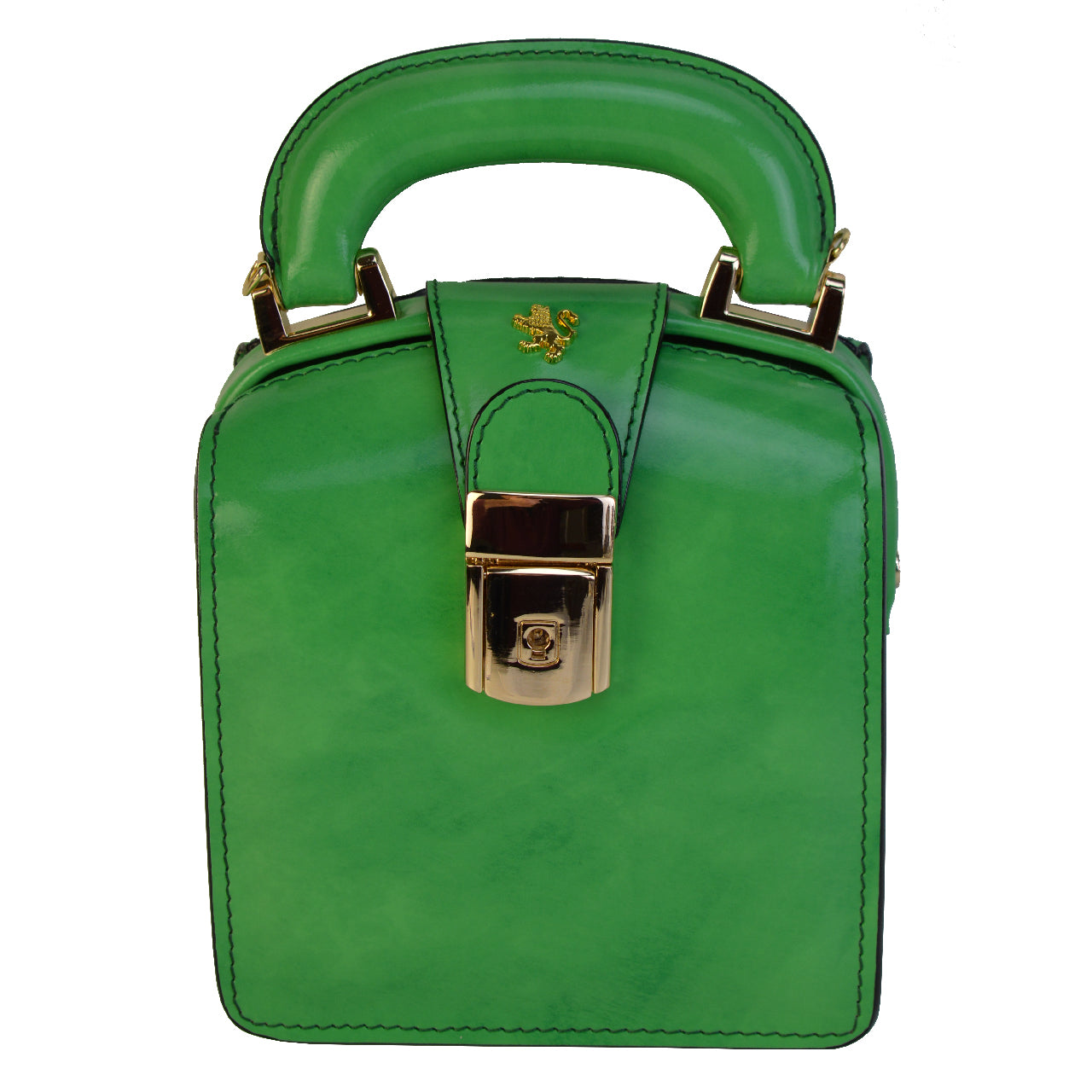 イタリア製本革 Pratesi Brunelleschi ハンドバッグ - Brunelleschi Leather Emerald