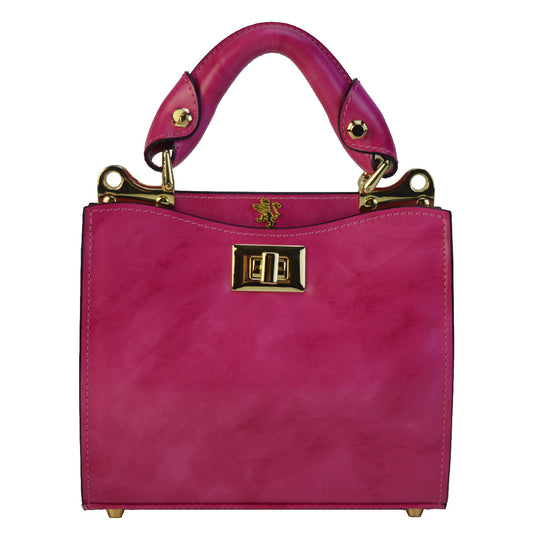 Pratesi Anna Maria Luisa de' Medici イタリアン レザー スモール レディ バッグ - Brunelleschi Leather Fuxia