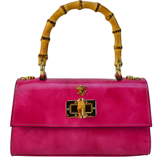 Pratesi Castalia イタリアン レザー レディ バッグ - Brunelleschi Leather Fuxia