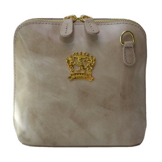 Pratesi Volterra Brunelleschi イタリアンレザー製女性用クラッチバッグ - Brunelleschi Leather White