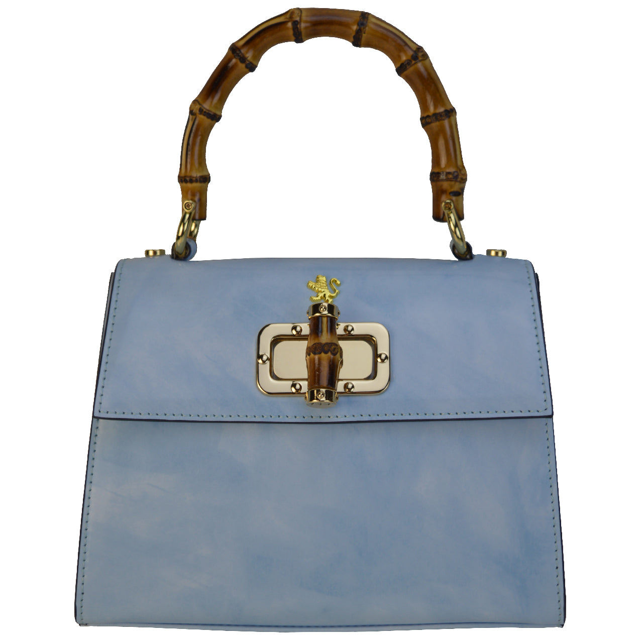 Pratesi Castalia イタリアン レザー レディ バッグ - Brunelleschi Leather Sky Blue