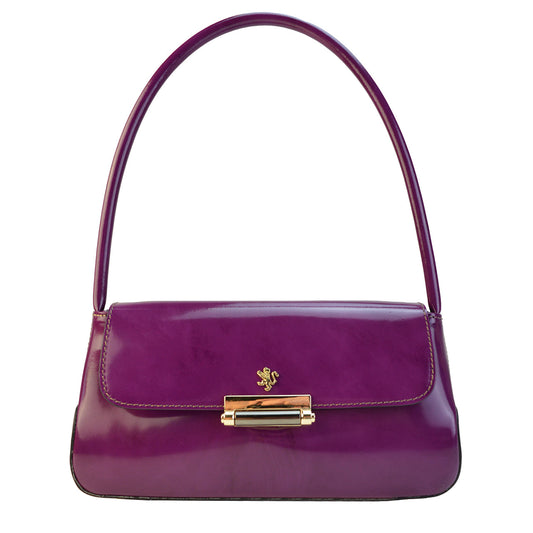 Pratesi Barchetta R290 本革レディース バッグ - Brunelleschi Violet