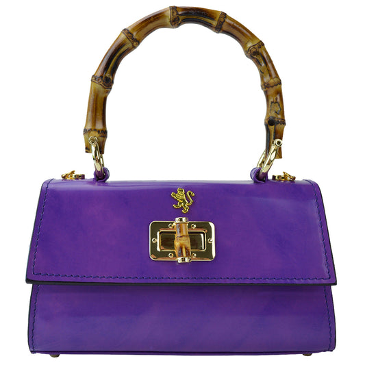 Pratesi Castalia イタリアン レザー レディ バッグ - Brunelleschi Leather Violet