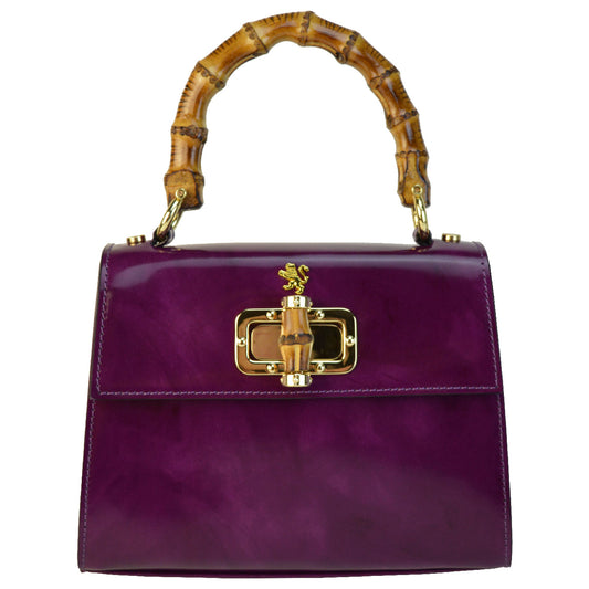 Pratesi Castalia イタリアン レザー レディ バッグ - Brunelleschi Leather Violet