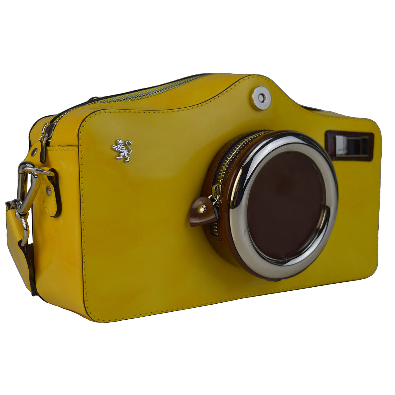 Pratesi Photocamera Brunelleschi ショルダーバッグ (イタリア製本革) - Brunelleschi Leather Cherry