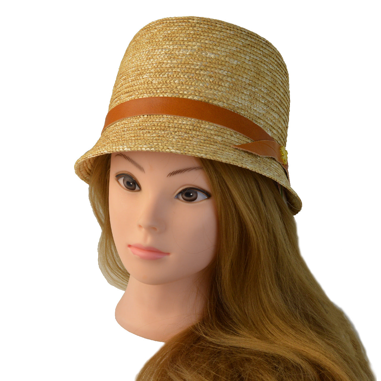 Pratesi Nonna Cappello in Paglia S205 (56cm) 天然ストローと本イタリアンレザー - Nonna Cappello in Paglia S205 (56cm) コニャック